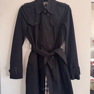 Burberry Charcoal Double-Breasted Trench Coat